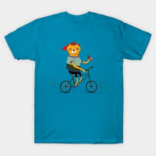 cat on bike T-Shirt